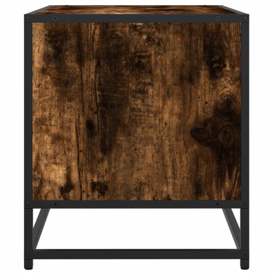 TV-benk røkt eik 91x40x46 cm konstruert tre og metall 8721102839450 TV-benk røkt eik 91x40x46 cm konstruert tre og metall 8721102839450