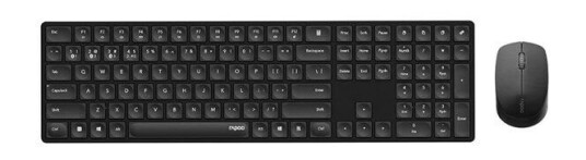 Rapoo 8020M Trådløst Tastatur og Mussett - Multi-Mode - Svart Rapoo 8020M Trådløst Tastatur og Mussett - Multi-Mode - Svart