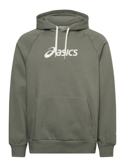 Asics Asics Logo Fleece Pullover Hoodie Khaki green S Asics Asics Logo Fleece Pullover Hoodie Khaki green S