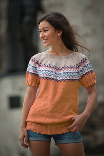 Viking Garn 1706 7 Suna Topp Oransje