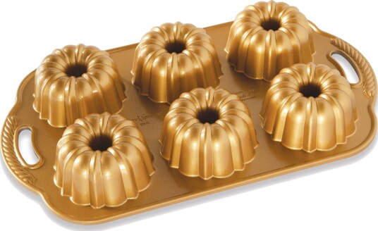 Nordic Ware Anniversary Bundtlette Bakeform ??? 6 former 4,5 kopper Gull