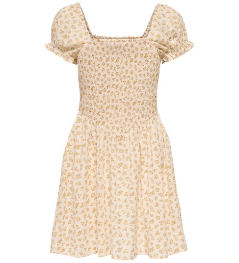 Kids Only Kogeril Ss Smock Dress Wvn Beige 164
