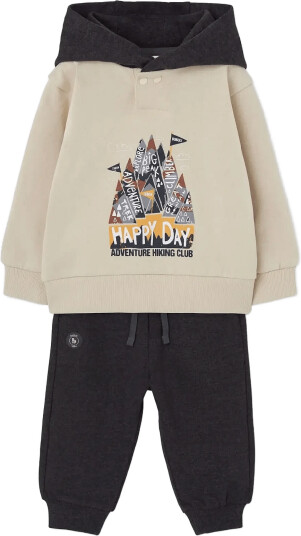 Boboli Set Fleece For Boy  Bci   Cream   86