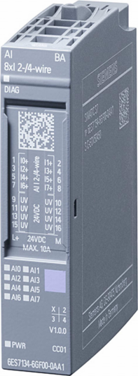 Siemens 6ES7134 6GF00 0AA1 Omkretsutstyrsmodul analog 8x Elfordeling & strømforsyning Siemens 6ES7134 6GF00 0AA1 Omkretsutstyrsmodul analog 8x Elfordeling & strømforsyning