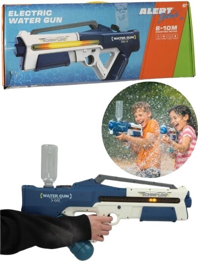 Alert Splash Elektrisk Vannpistol Med Lys Og Autofyll Large