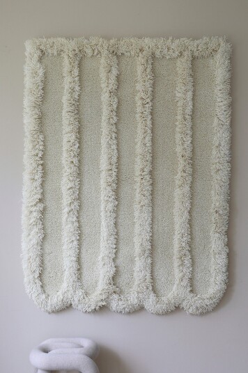Mimou Teppe Object Stripe Hvit