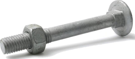 Stafa 0202100056 Vognbolt Med Mutter, M10, Fzv, Mvbf M10 X 150 mm, 25-Pakning