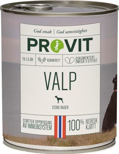 Provit Norsk Hundemat Gobiten Valp Store Raser 800g - Kornfritt og Helsefremmende