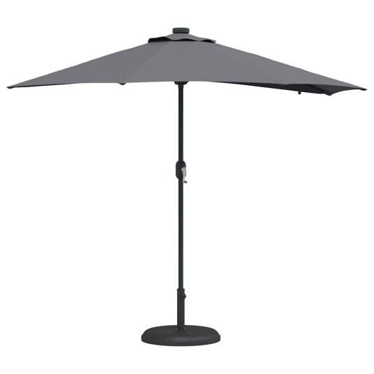  Hageparasol Antrasitt 294 x 150 x 223 cm stoff
