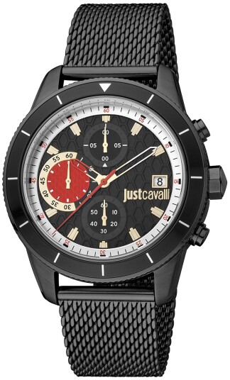 Just Cavalli Herreklokke JC1G215M0075 Classic Sort/Stål Ø42 mm