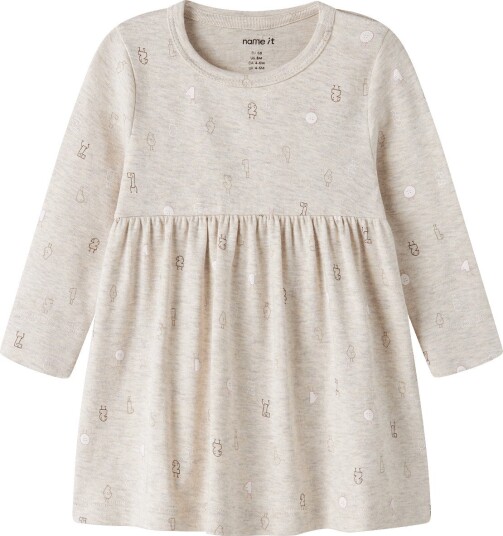 Name It Nbflydianna Ls Dress Beige 62