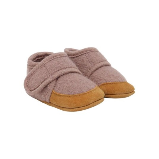 En Fant Wool Slippers W. Suede - Pink - 23\24 En Fant Wool Slippers W. Suede - Pink - 23\24