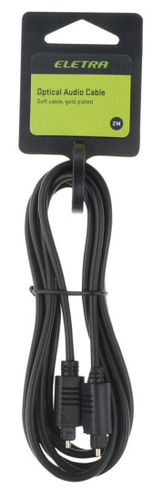 ELETRA OPTISK KABEL 2M, SVART
