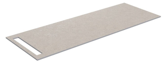 Korsbakken Benkeplate HPL med Håndkleholder Sand / 1 Side 130cm