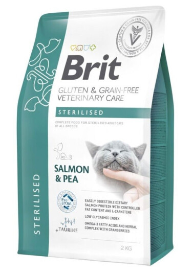 Brit Veterinary Diet Cat Grain Free Care Sterilised 5 kg 