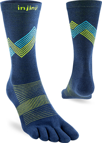 Injinji Run Lightweight Crew Glow L 44.5 47 Injinji Run Lightweight Crew Glow L 44.5 47
