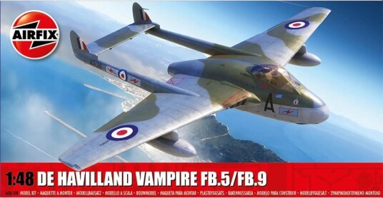 Airfix 1/48 De Havilland Vampire FB.5/FB.9 Modellfly
