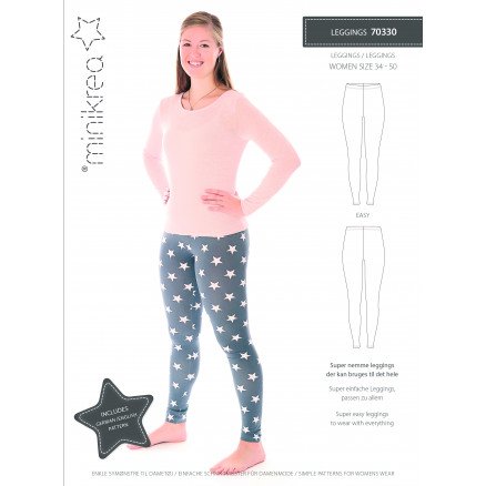 MiniKrea Snittmønster 70330 Leggings str 34 50