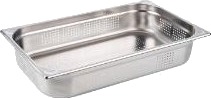 Kantine 1/1 Gn 13.4 Ltr 53X32.5X10 Cm Perforeret Rustfrit Stål,6 Stk/Pk