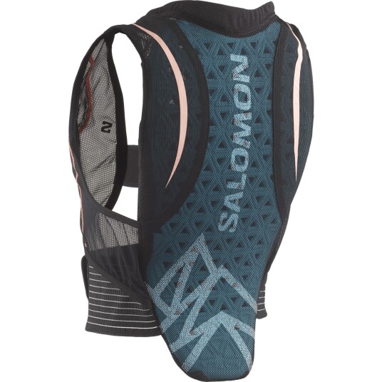 Salomon Flexcell Pro W, Ryggplate, Black/Tropical Peach XS