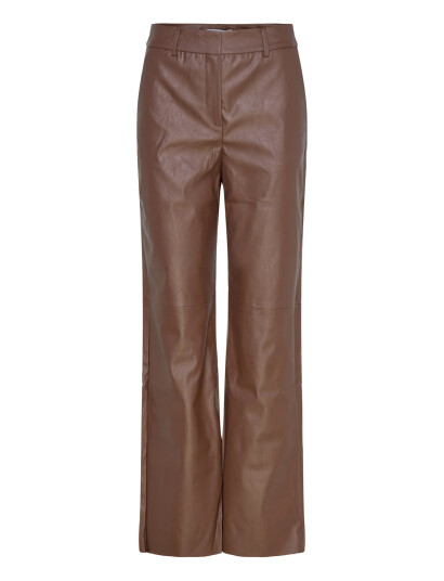 Minus Mstasja Mid Waist Pu Pant Brown 46 Minus Mstasja Mid Waist Pu Pant Brown 46