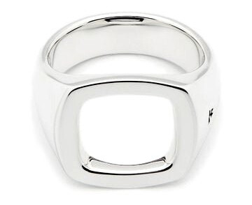 Tom Wood Jewellery Cushion Open Ring Sølv  female 48