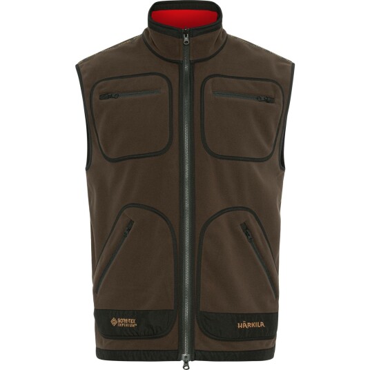 Härkila Kamko fleecevest Brown/Red XS Härkila Kamko fleecevest Brown/Red XS