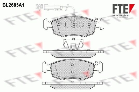 Bremseklosser FTE 9010915 Bremseklosser FTE 9010915