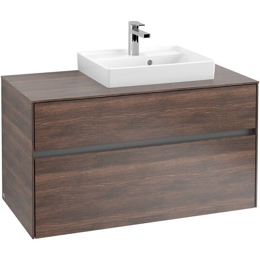 Villeroy & Boch  Collaro Servantskap med 2 skuffer 100x50x54,8 cm u/lys Arizona Eik