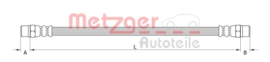 Bremseslange METZGER 4110899 Bremseslange METZGER 4110899