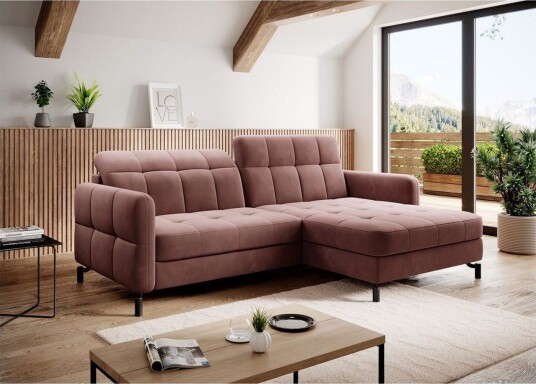 Seksjon Eltap Lorelle 225x160x105 cm Kronos 29 Rosa Høyre
