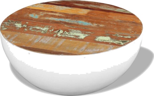 Bolleformet salongbord gjenvunnet heltre 60x60x30 cm 8718475995319 Bolleformet salongbord gjenvunnet heltre 60x60x30 cm 8718475995319