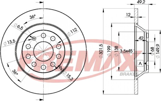 Bremseskive FREMAX BD-5313