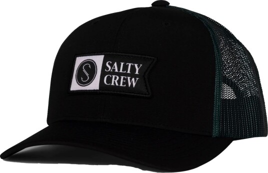 Salty Crew Men"s Pinnacle 2 Retro Trucker Black One Size