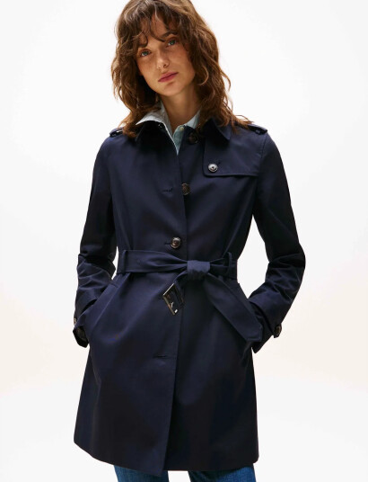 Tommy Hilfiger Heritage Single Breasted Trench Black S