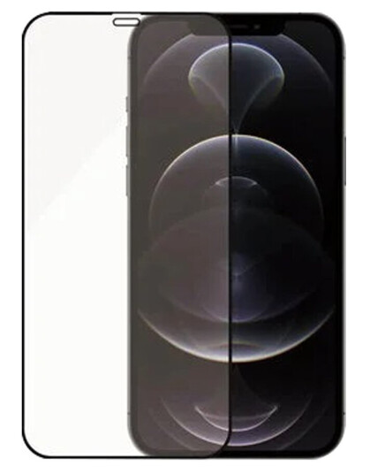 PanzerGlass Antibakteriell Skjermbeskytter til iPhone 12/12 Pro - Edge-to-Edge, Case Friendly, Svart