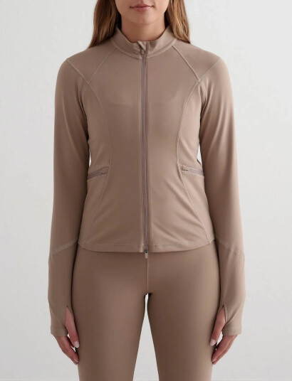 aim´n Reflective Warming Zip Jacket - Beige - S aim´n Reflective Warming Zip Jacket - Beige - S