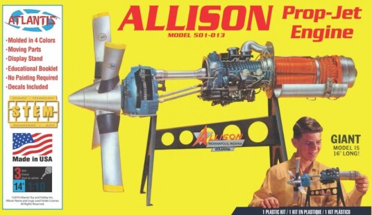 Atlantis 1/10 Allison Prop-Jet Engine Model 501-D13 Atlantis 1/10 Allison Prop-Jet Engine Model 501-D13
