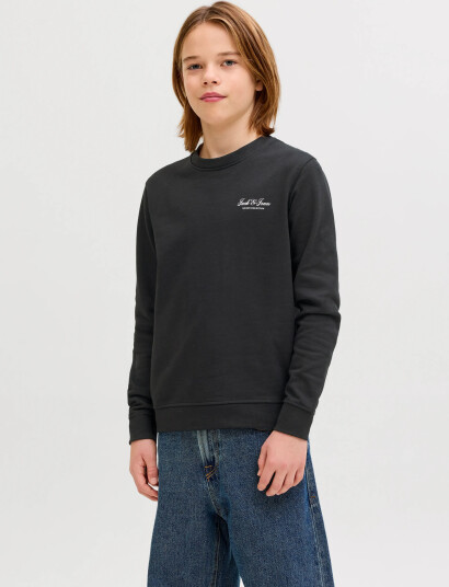 Jack & Jones Jjearchive Graphic Sweat Cn Sn Jnr Black 128