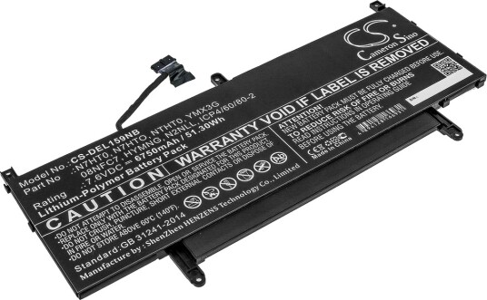 Batteri til Dell Latitude 15 9510 WPK5N etc