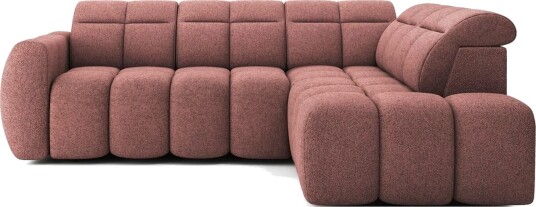 Hjørnesofa Eltap Flconn 258x208x107 cm Paolli 24 Rosa Høyre