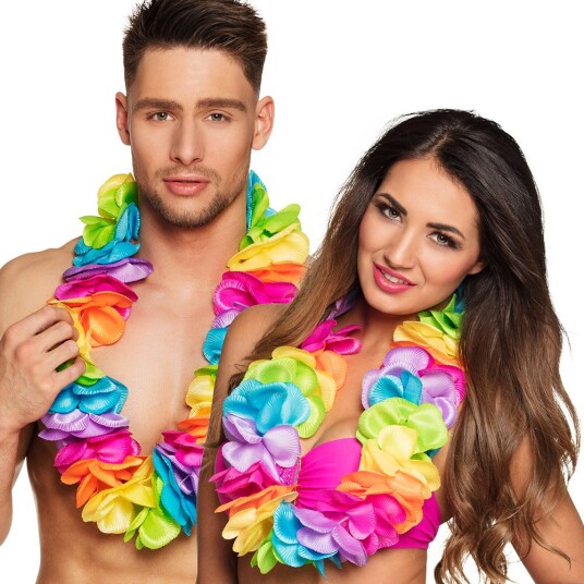 Luksus Hawaiikrans med Ekstra Store Blomster
