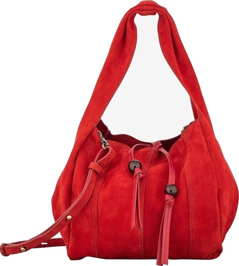 Becksöndergaard Vesken Suede Panel Harper Bag Rød