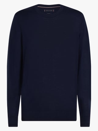 Tommy Hilfiger DC Fine Gauge Merino Crew Neck Blå XXXL Tommy Hilfiger DC Fine Gauge Merino Crew Neck Blå XXXL