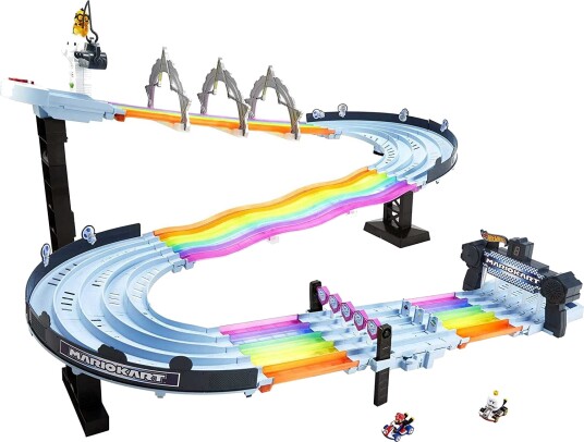 Hot Wheels Mario Kart Rainbow Road Raceway Hot Wheels Mario Kart Rainbow Road Raceway