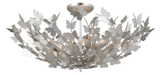 Farfalle plafond Burnished Silver Leaf
