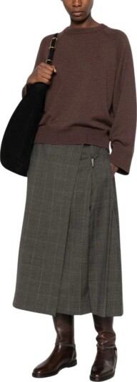 Brunello Cucinelli Dame Strikkevarer Brun L,