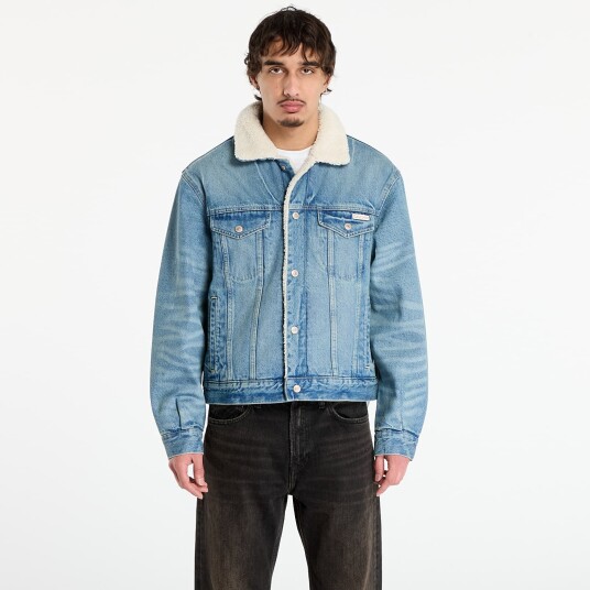 Calvin Klein Jeans 90S Sherpa Trucker Tinted Thundr - Blue - S