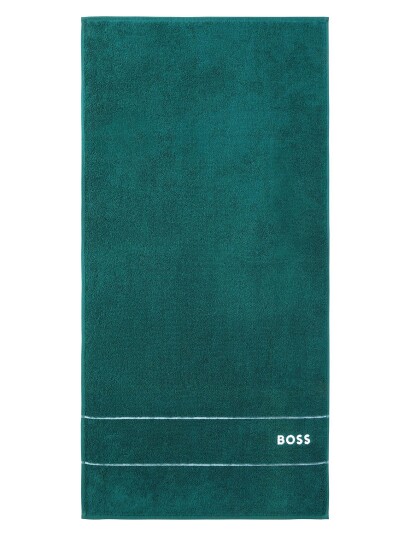 Hugo Boss Plain Bath Towel Green Home EVERGLN 70X140CM