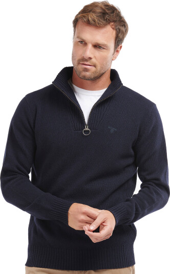 Barbour Barbour Essential Lambswool Half Zip Knit - Navy - XL Barbour Barbour Essential Lambswool Half Zip Knit - Navy - XL